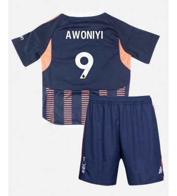 Nottingham Forest Taiwo Awoniyi #9 Tredjeställ Barn 2023-24 Kortärmad (+ Korta byxor)